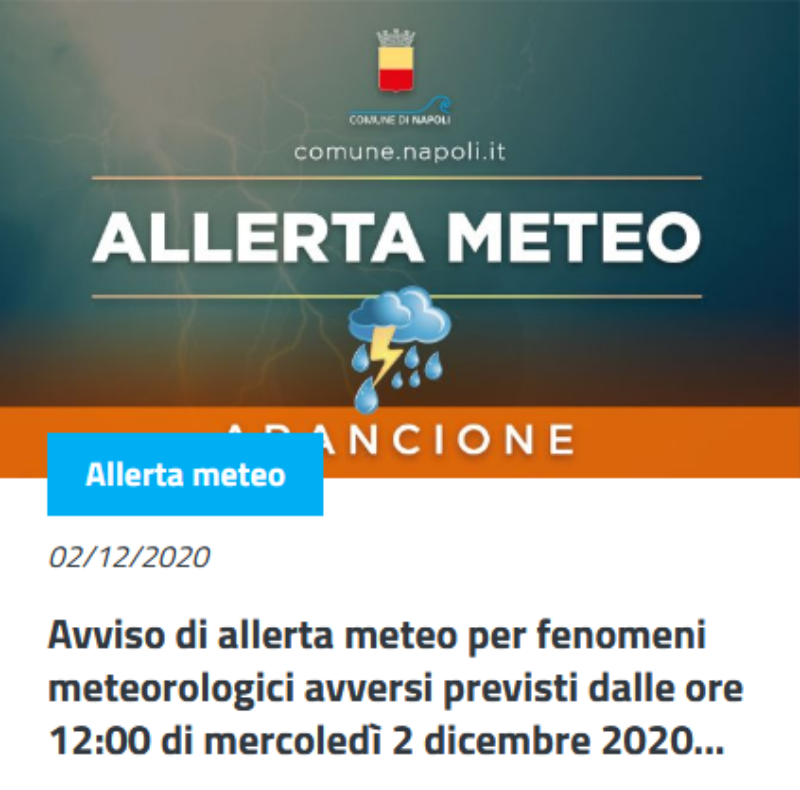 Comunicazione chiusura scuole 2 dicembre 2020 per Ordinanza sindacale viste le avverse condizioni me